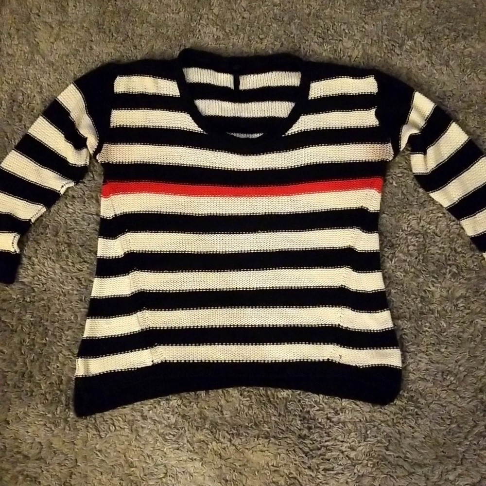 Striped Knit Sweater